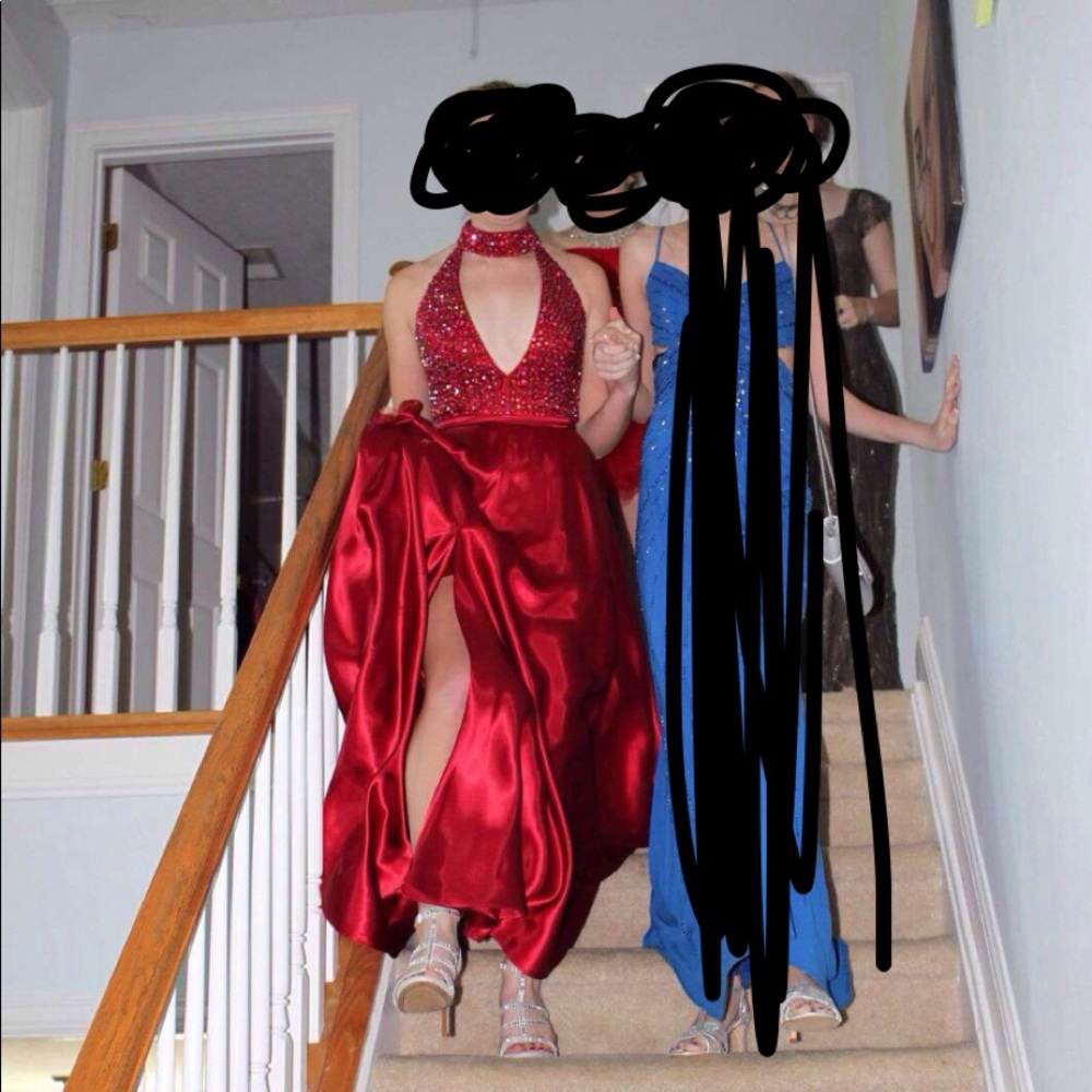 Sherri Hill Ruby Red Prom Dress